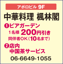 中華料理 楓林閣【アポロビル9F】